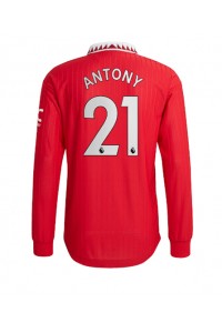 Fotbalové Dres Manchester United Antony #21 Domácí Oblečení 2022-23 Dlouhý Rukáv
